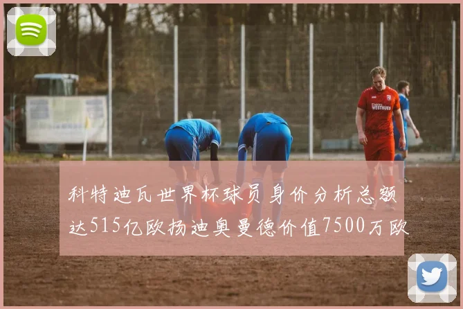 科特迪瓦世界杯球员身价分析总额达515亿欧扬迪奥曼德价值7500万欧
